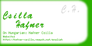 csilla hafner business card